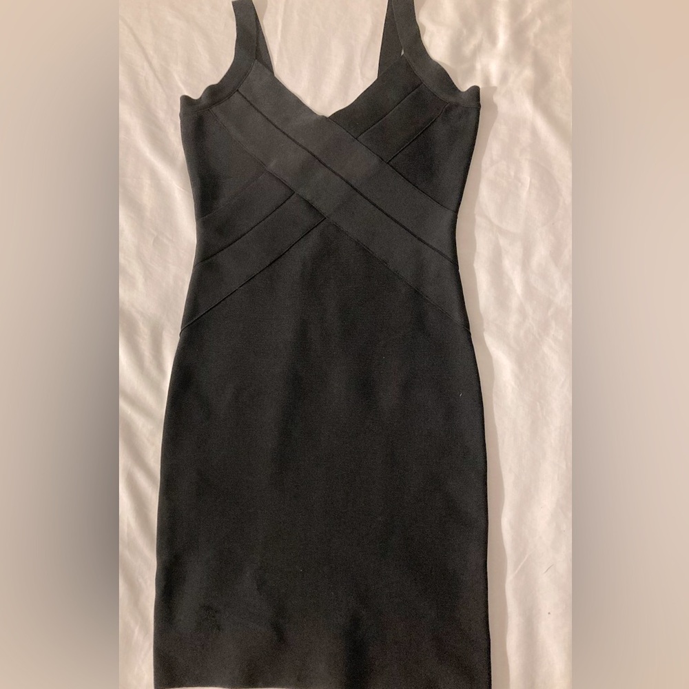 BCBG Black Bandage Dress size XS - Picture 4 of 7